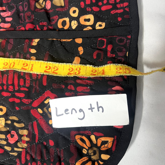 R.Q.T Womens Medium Floral‎ Quilted 70s Swing Blazer Jacket Cottage Core Boho - Picture 9 of 10